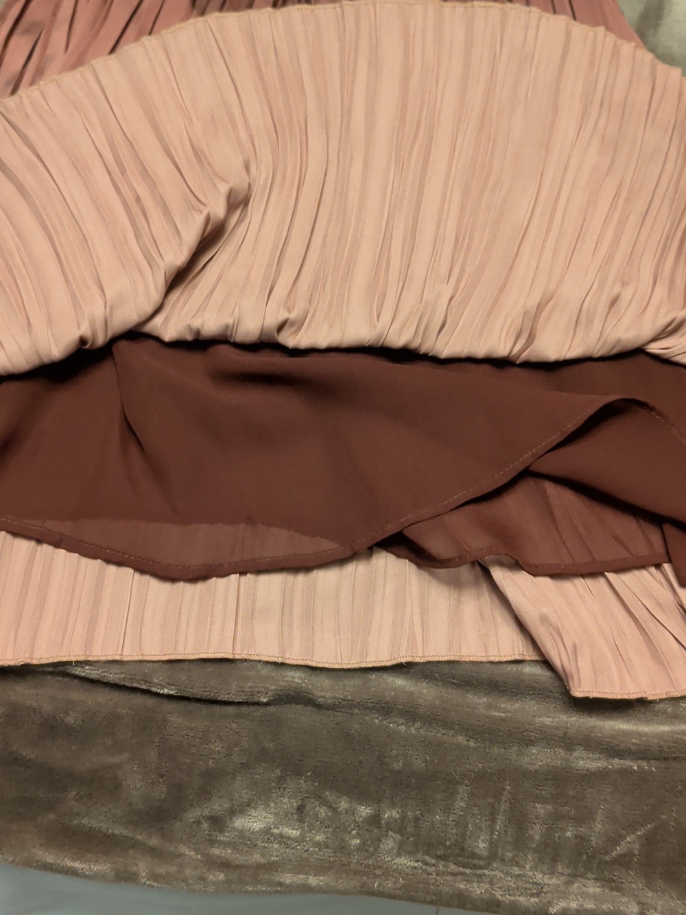 ZARA| Pleated Burgundy Ombre Dress - Sz S/M - Picture 12 of 15